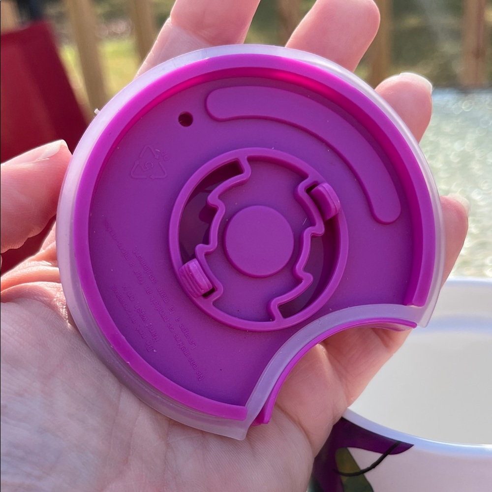 Starbucks White Mug with Green and Purple Floral Design - Picture 7 of 8